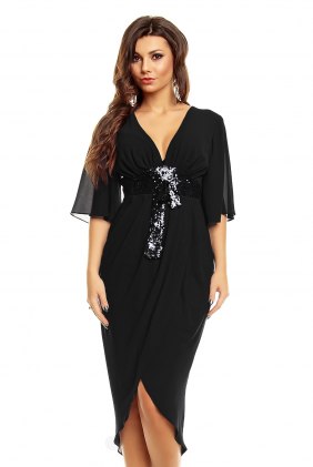 Rochie eleganta Onnya Black din Colectia de SCOASE DIN STOC