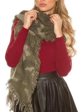 Esarfa Thekla Khaki din Colectia de esarfe / fulare JRV.ro