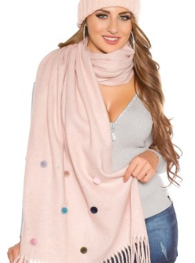 Esarfa Hellena Antique Pink din Colectia de esarfe / fulare JRV.ro