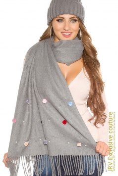 Esarfa Hellena Grey - Magazin online haine de dama Fashion