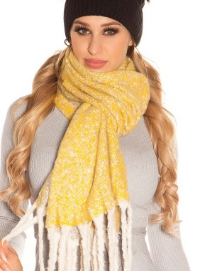 Fular Tyna Yellow din Colectia de esarfe / fulare JRV.ro