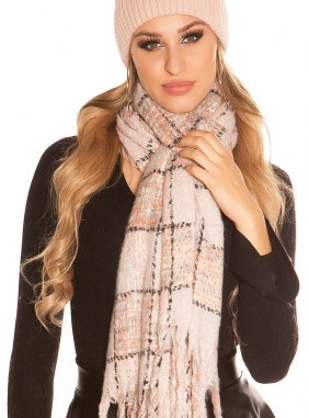 Fular Kalameea Pink din Colectia de esarfe / fulare JRV.ro