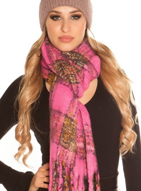 Fular Kalameea Fuchsia din Colectia de esarfe / fulare JRV.ro