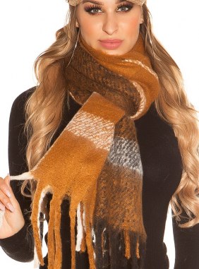 Fular Adelyde Brown din Colectia de esarfe / fulare JRV.ro