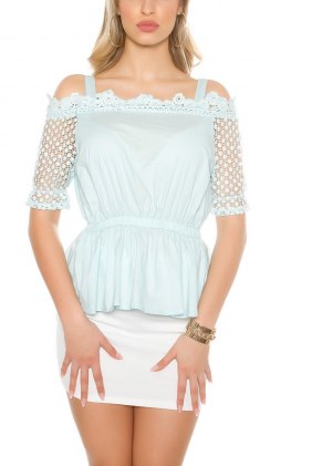 Top Charlotte Light Blue din Colectia de BLUZE