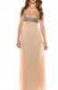 ROCHII DE SEARA - Rochie eleganta din voal si paiete Karysa Beige