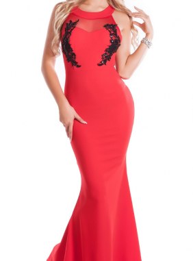 Rochie eleganta Abela Red din Colectia de ROCHII DE SEARA