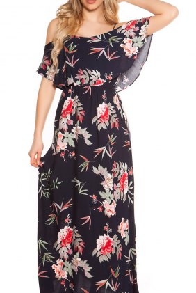 Rochie de zi Richelle Dark Blue din Colectia de ROCHII OFFICE / DE ZI