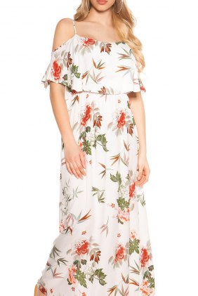 Rochie de zi Richelle White din Colectia de ROCHII OFFICE / DE ZI