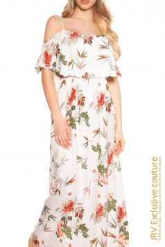 Rochie de zi Richelle White - Magazin online haine de dama Fashion