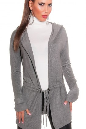 Cardigan Sima Grey din Colectia de SCOASE DIN STOC