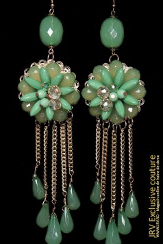 Cercei Flower Green - Magazin online haine de dama Fashion