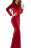 ROCHII ELEGANTE - Rochie catifea Cosette Bordeaux