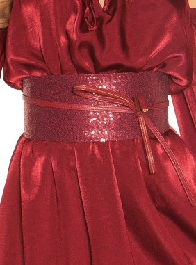 Centura Sequins Bordeaux din Colectia de centuri / curele JRV.ro