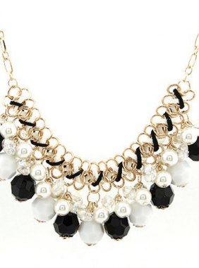 Colier Jazmine Black din Colectia de coliere JRV.ro