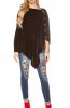 CARDIGANE / PONCHO - Poncho Rylan Black