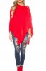 CARDIGANE / PONCHO - Poncho Rylan Red