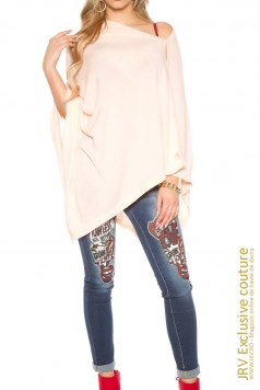 Poncho Rylan Pink - Magazin online haine de dama Fashion