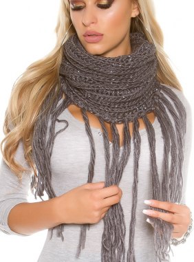Fular Eryn Grey din Colectia de esarfe / fulare JRV.ro