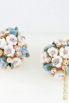 Cercei Amala Blue-White - Magazin online haine de dama Fashion