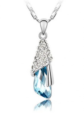 Colier Agnes Blue din Colectia de coliere JRV.ro