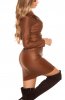 ROCHII DIN PIELE - Rochie Estelle Brown