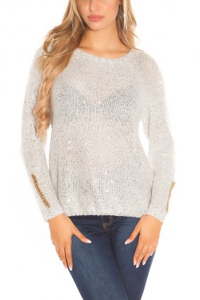 Pulover Renee Silver din Colectia de PULOVERE / CARDIGANE