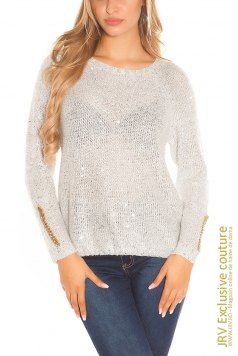 Pulover Renee Silver - Magazin online haine de dama Fashion