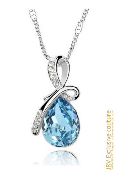Colier Angel Tear Blue - Magazin online haine de dama Fashion