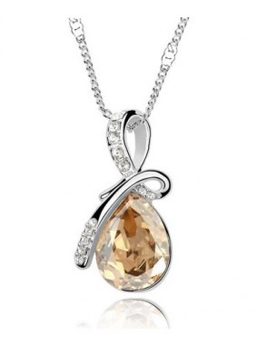 Colier Angel Tear Champagne din Colectia de coliere JRV.ro