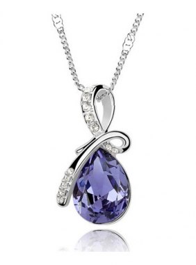 Colier Angel Tear Purple din Colectia de coliere JRV.ro