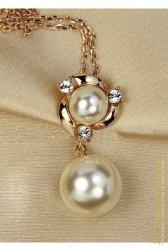 Colier Twin Pearls - Magazin online haine de dama Fashion