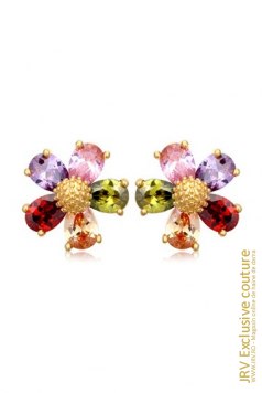 Cercei Flore Multicolor - Magazin online haine de dama Fashion