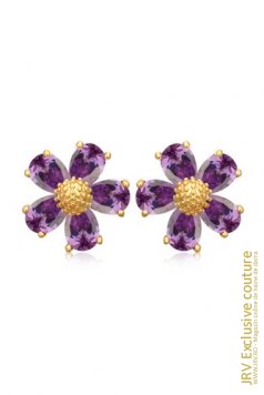 Cercei Flore Purple - Magazin online haine de dama Fashion