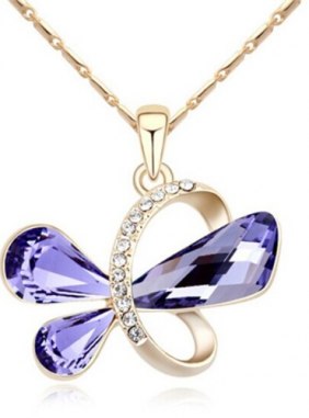 Colier Lyra Purple din Colectia de coliere JRV.ro