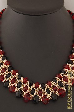 Colier Gayle Black-Red - Magazin online haine de dama Fashion