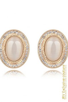 Cercei Chyla Beige - Magazin online haine de dama Fashion