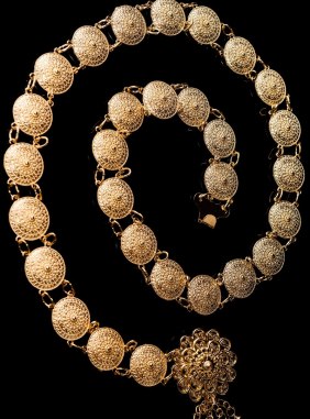Centura Greek Style Golden din Colectia de centuri / curele JRV.ro