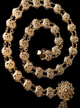 Centura Roman Style Golden din Colectia de centuri / curele JRV.ro