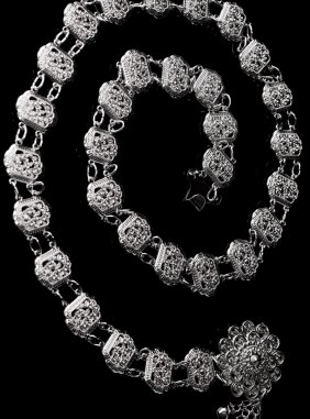 Centura Roman Style Silver din Colectia de centuri / curele JRV.ro