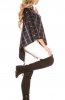 CARDIGANE / PONCHO - Poncho Chequered Dark Blue