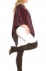 CARDIGANE / PONCHO - Poncho Chequered Red