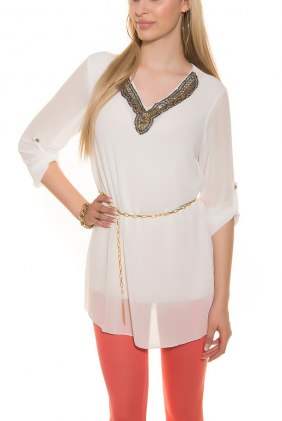 Bluza Denny White din Colectia de SCOASE DIN STOC