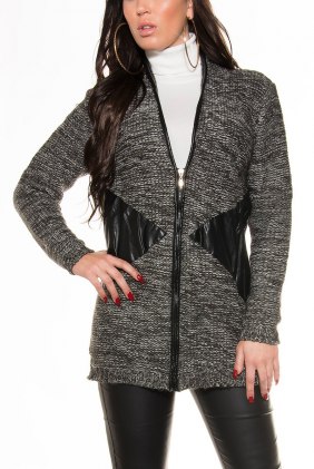Cardigan Avya Grey din Colectia de CARDIGANE / PONCHO