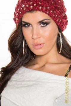 Caciula Cyndi Bordeaux - Magazin online haine de dama Fashion