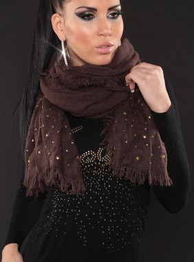Esarfa Mynea Brown din Colectia de esarfe / fulare JRV.ro