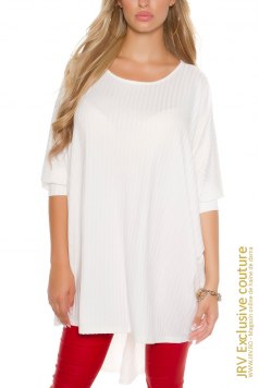 Pulover Espenza White Marime XL - Magazin online haine de dama Fashion