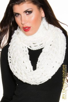 Esarfa Baylee White - Magazin online haine de dama Fashion