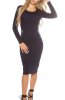 ROCHII TRICOT - Rochie tricot Rahel Dark Blue