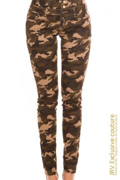 Pantaloni Highwaist Military - Magazin online haine de dama Fashion